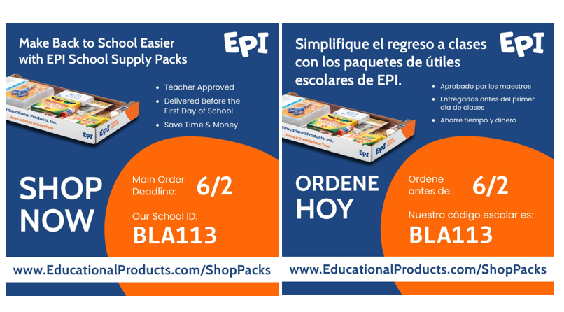 EPI School Supply Packs